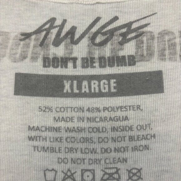 ASAP Rocky x AWGE American Sabotage BV Dont Be Dumb Tank XL - Picture 4 of 4